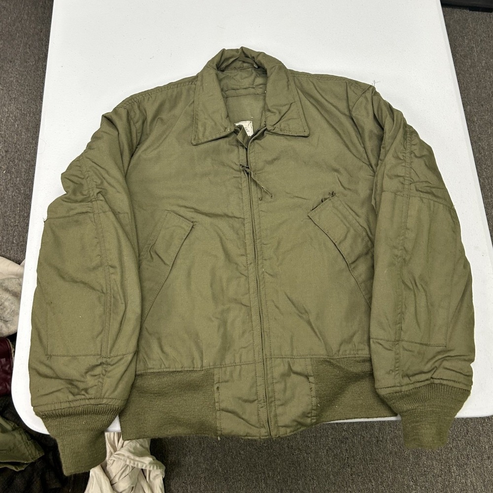 Gibraltar Industries CVC Flight Jacket Mens Small Green Military Cold Weather
